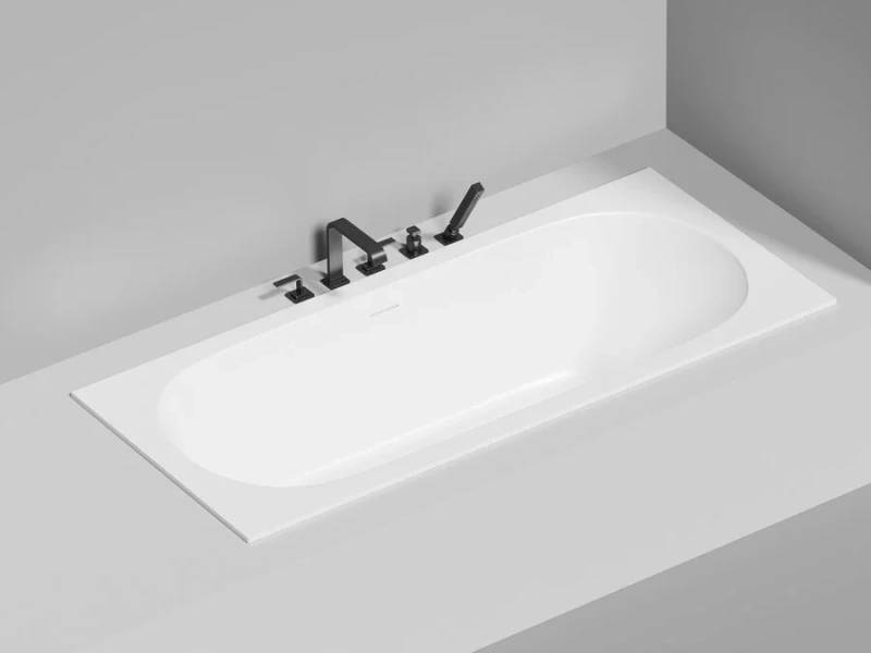 Ванна из искусственного камня Salini Ornella Axis Kit 180x80 см S-Stone (Solix) матовый, прямоугольные - фото 5