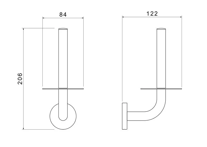 Бумагодержатель Акватек Оберон золото шлифованное - фото 2