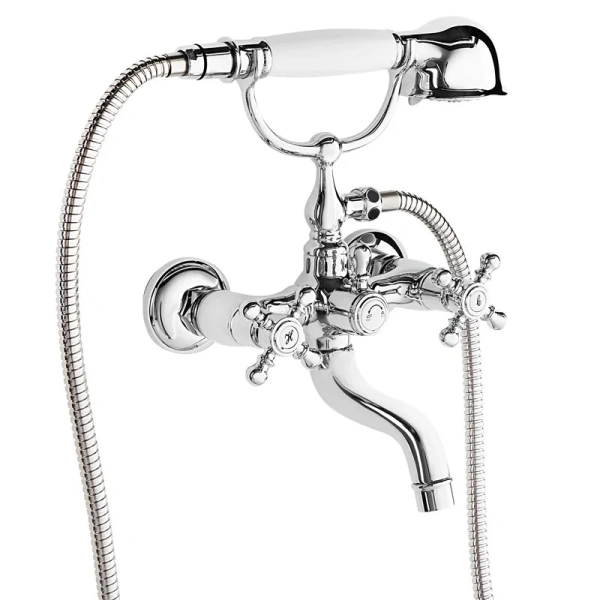 Смеситель для ванны IDDIS Sam двухвентильный, недорогие, округлая форма, с душевой лейкой - фото 5