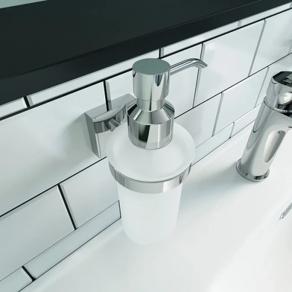 Дозатор для мыла IDDIS Edifice матовое стекло - фото 3