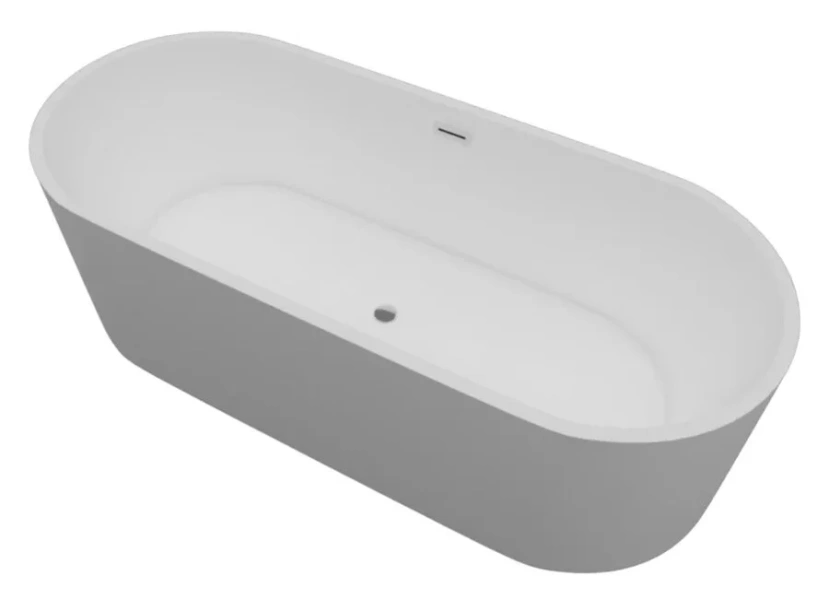 Ванна акриловая Artemis Bauci 180 x 81 см, отдельностоящая, белый глянцевый, 1.05.409.011.01.1.28, овальные - фото 5