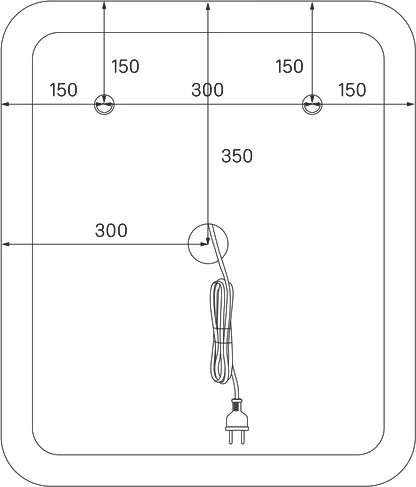 Зеркало с подсветкой IDDIS Esper 60 см прямоугольное, 60 см - фото 5