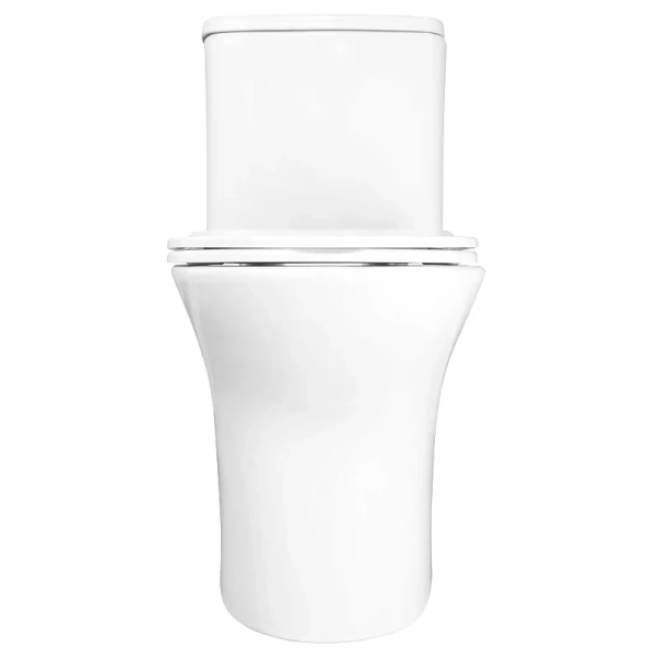 Унитаз моноблок Azario Sente безободковый, белые - фото 6