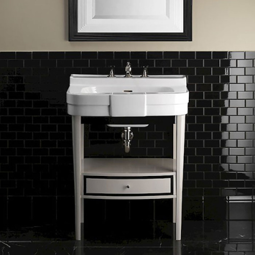 Раковина 71х55 см, смеситель на 3 отверстия, Devon&Devon Bogart IBLG(3)FBOG, 2IBLG(3)FBBOG index_1 - фото 4