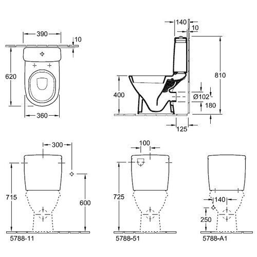 Унитаз Villeroy&Boch O.novo 568910 - фото 4