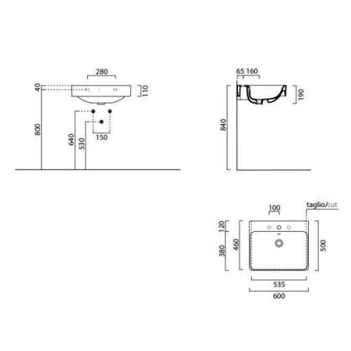 Раковина GSI Sand 9031 - фото 4