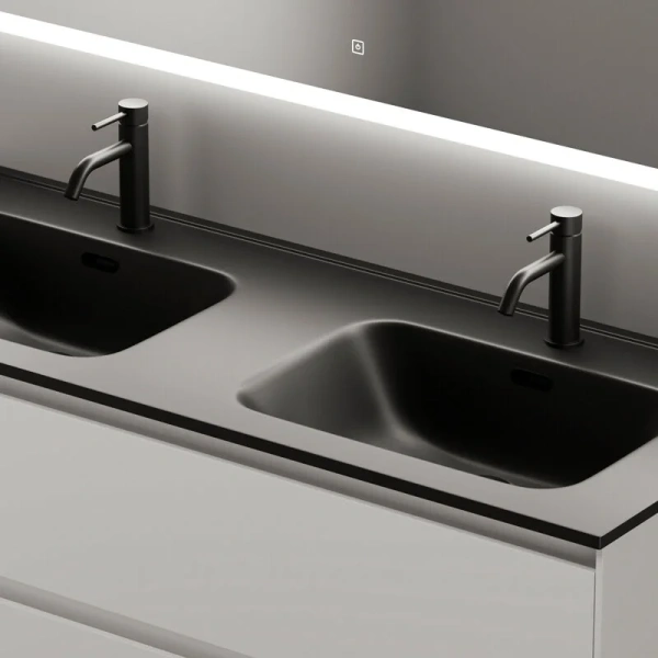 Тумба с раковиной подвесная Sancos Cento CN120-2W 120 см с ящиками, окрашенные - фото 9