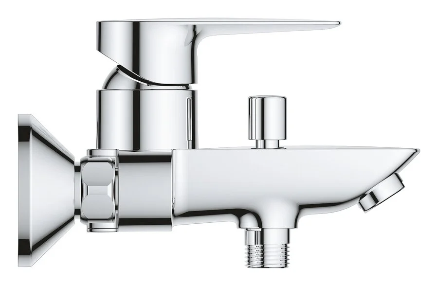 Смеситель для ванны Grohe BauFlow хром, из латуни, округлая форма - фото 5