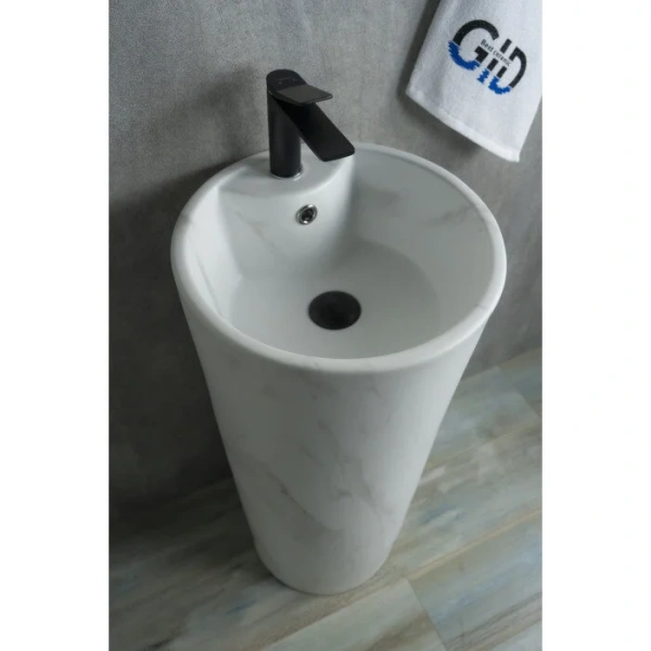 Раковина напольная GID Autonomo Nb131ws 40 см под камень, керамические - фото 7