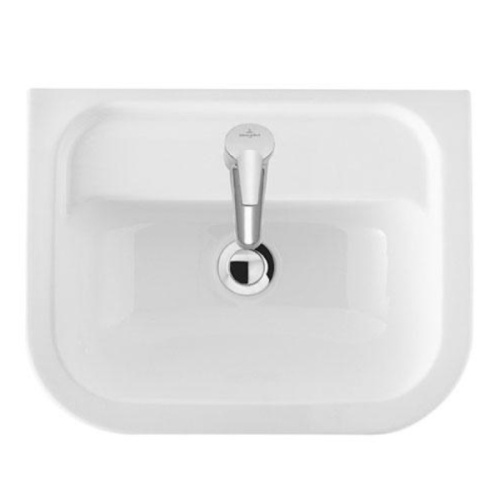 Раковина Villeroy & Boch Omnia Architectura 46 см белая, с 1 отверстием под смеситель, подвесные, на полупьедестал, пристенные - фото 3