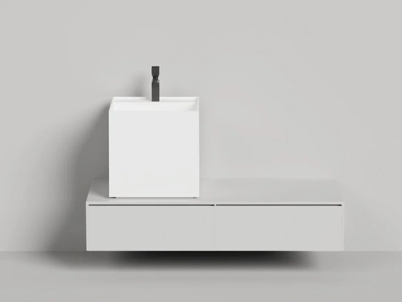 Раковина Salini Armonia Square Top 03 45 см квадратная - фото 3