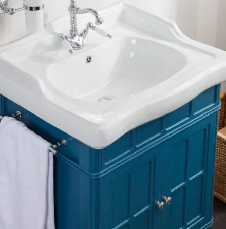 Тумба под раковину напольная Caprigo Borgo 60 см синяя, напольная, пристенная - фото 4