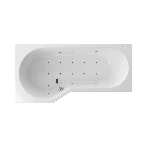 Ванна гидромассажная Excellent Be Spot Relax 160 x 80 см, левая, белый/хром, WAEX.BSL16.RELAX.CR - фото 1