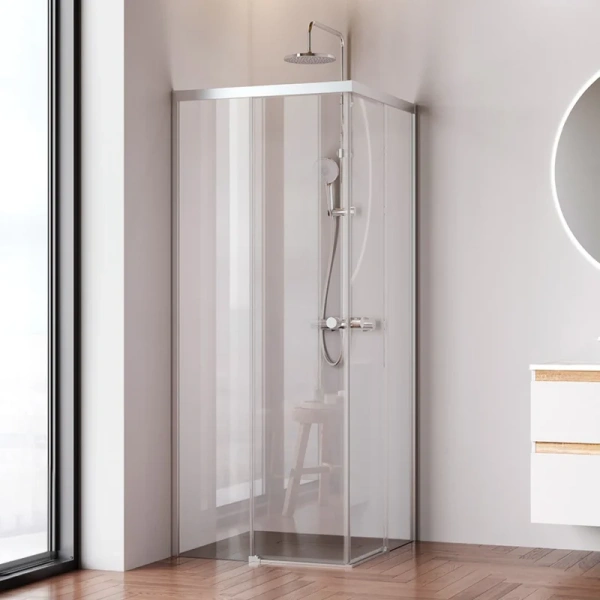Душевой уголок Am.Pm X-Joy 80x80 см профиль хром матовый - фото 1