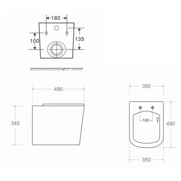 Унитаз с инсталляцией Grohe Rapid SL клавиша хром, в наличии index_2 - фото 9