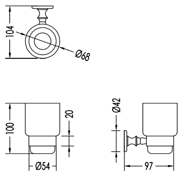 Стакан для ванной керамический, цвет белый, Devon&Devon First Class 	DD33070, по запросу index_3 - фото 8