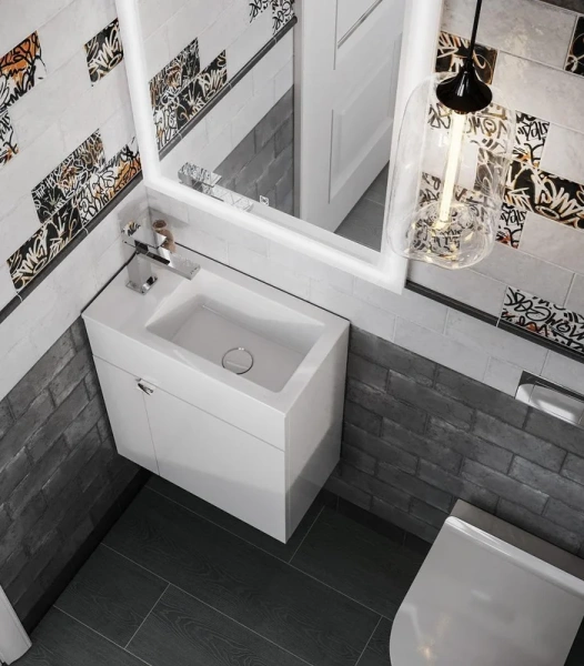 Тумба под раковину подвесная Kerama Marazzi Lato 50 см белая, нет в наличии - фото 2