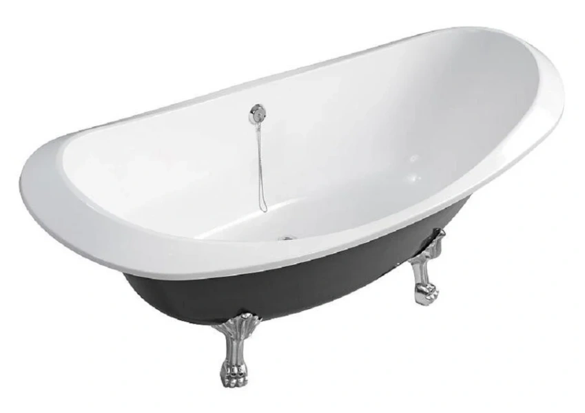 Ванна из искусственного камня Belux Ромео ВР-1750, 4810924267900, 175 x 75 см, черный - фото 1