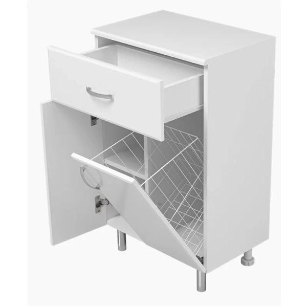 Тумба напольная Misty Люси 50 см с бельевой корзиной, напольные - фото 5