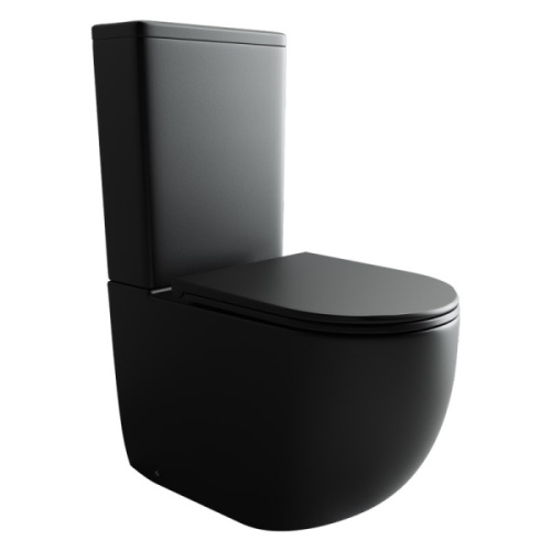 Унитаз компакт Ceramica Nova Metropol черный матовый - фото 2