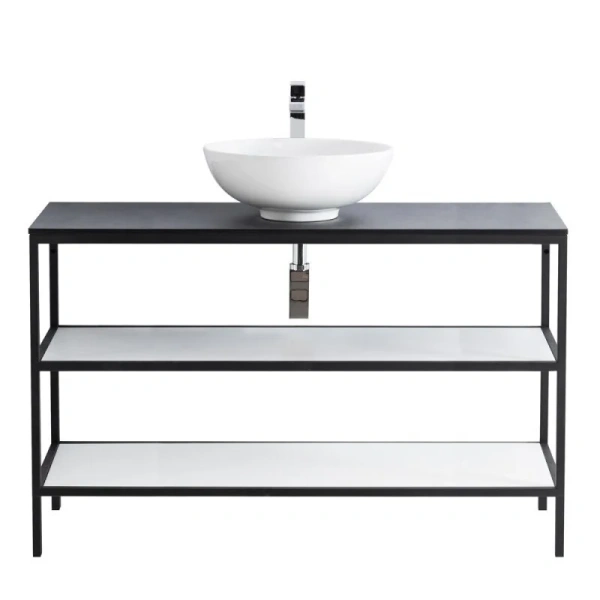 Каркас с раковиной Cezares CADRO-120/46/73-2C-PIA-MET-ST 120 см двухъярусный - фото 3