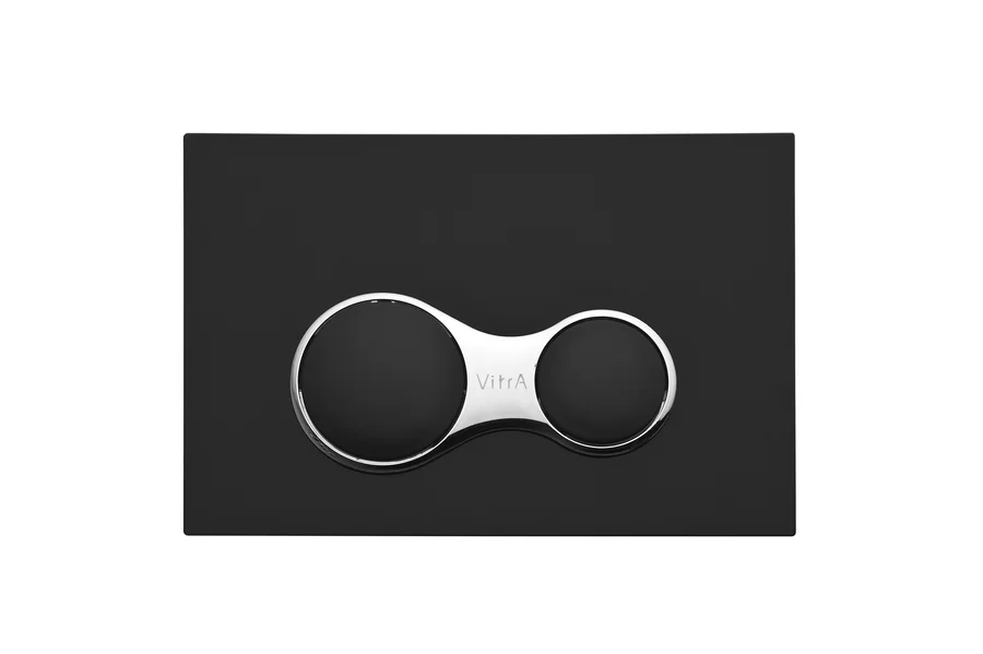 Клавиша смыва VitrA Sirius черная матовая/хром - фото 1