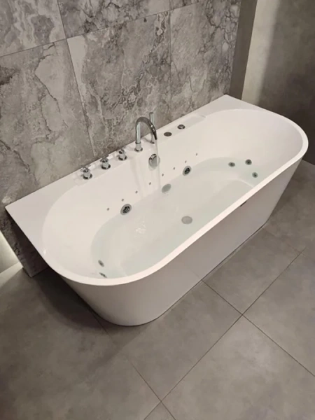 Ванна гидромассажная Frank 20151110 F109, 170 x 80 см, пристенная, цвет белый, приставные - фото 7