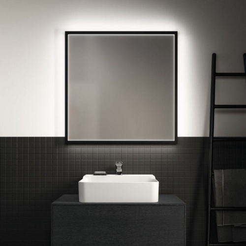 Зеркало с подсветкой Ideal Standard Conca 80 см в черной раме, современные, hi-tech - фото 3