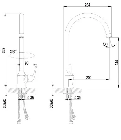 Смеситель для кухни Lemark Plus Advance LM1205C - фото 2