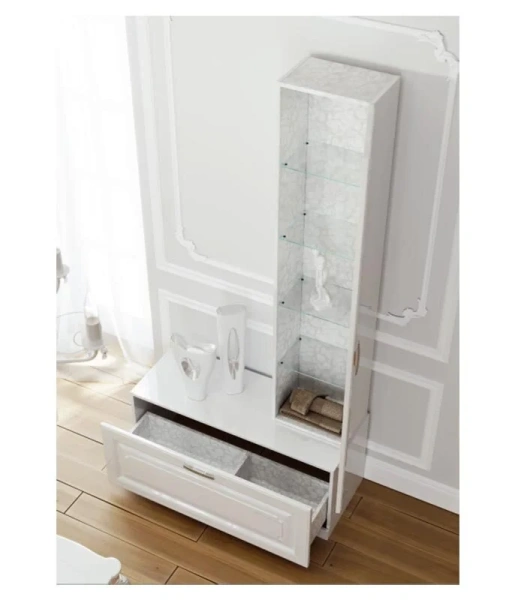 Тумба напольная Aqwella Empire 100 см белый глянец, в наличии - фото 2