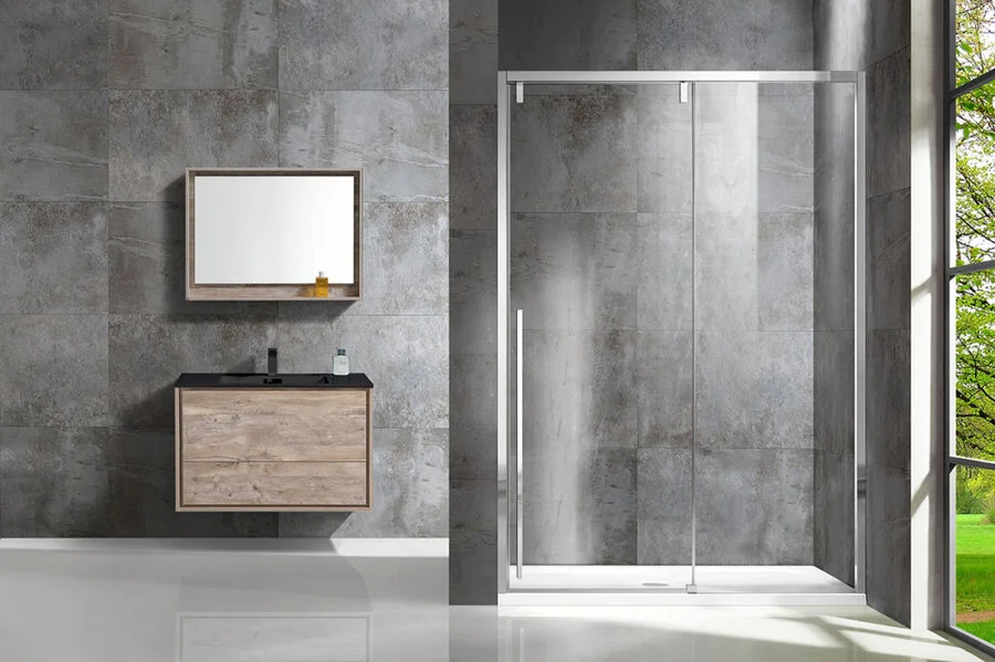 Душевая дверь в нишу Vincea Lugano VDS-1L130CL 130 см стекло прозрачное - фото 3