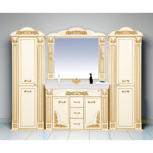 Шкаф-пенал, петли справа, Misty Барокко Л-Бар05060, по запросу index_4 - фото 10