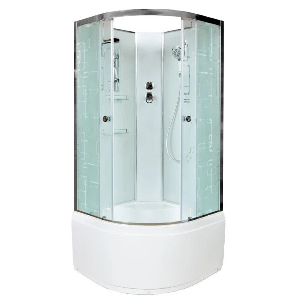 Душевая кабина Deto EM 90x90 см без крыши - фото 1