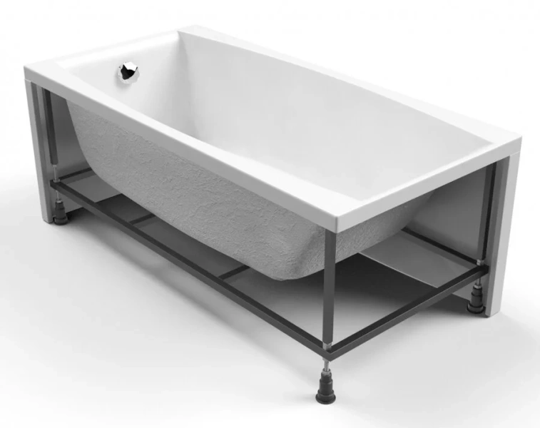 Ванна акриловая Cersanit Virgo 150x75 см приставная, без гидромассажа, недорогие, маленькие - фото 6