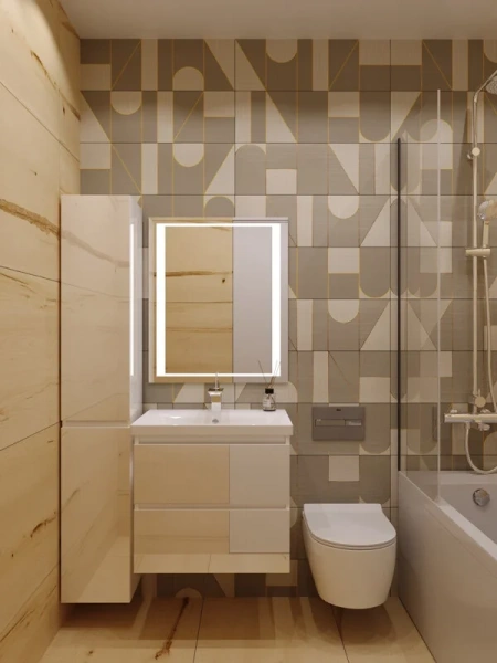 Тумба под раковину подвесная Style Line Даймонд 66 см белая, 65 см - фото 6