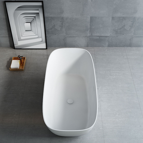 Ванна из искусственного камня Vincea 170x75 см белая матовая - фото 2