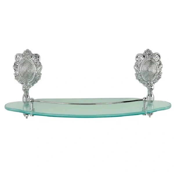 Полочка для ванной Migliore Cleopatra хром, металлические, стеклянные - фото 4