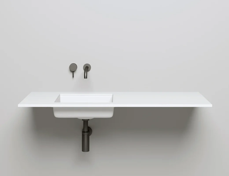 Раковина Salini Marea 07 1802207 42 см встраиваемая, прямоугольной формы - фото 5