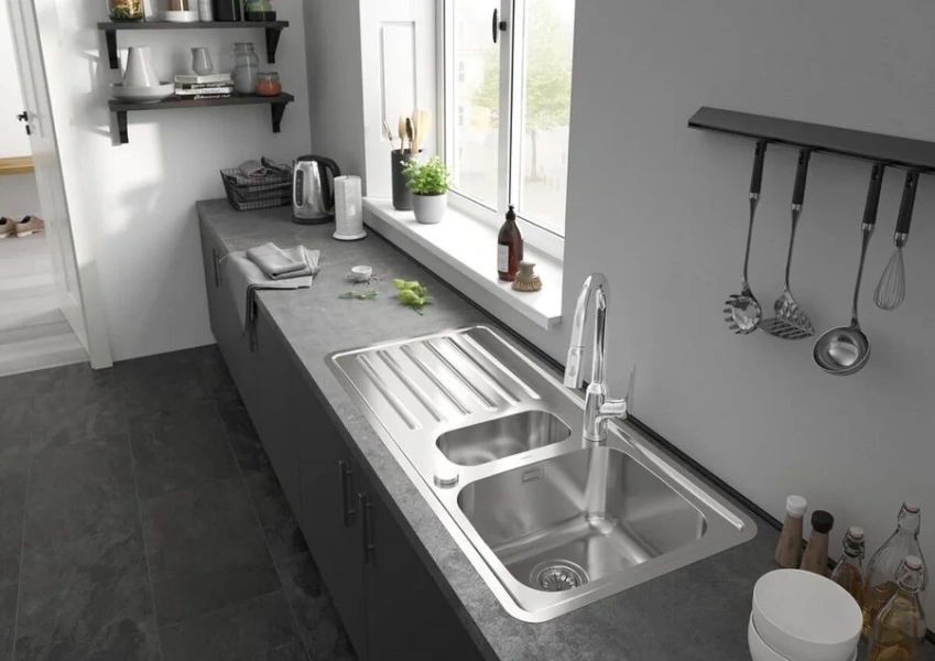 Смеситель для кухни Hansgrohe Focus M42 с вытяжным душем, хром - фото 4