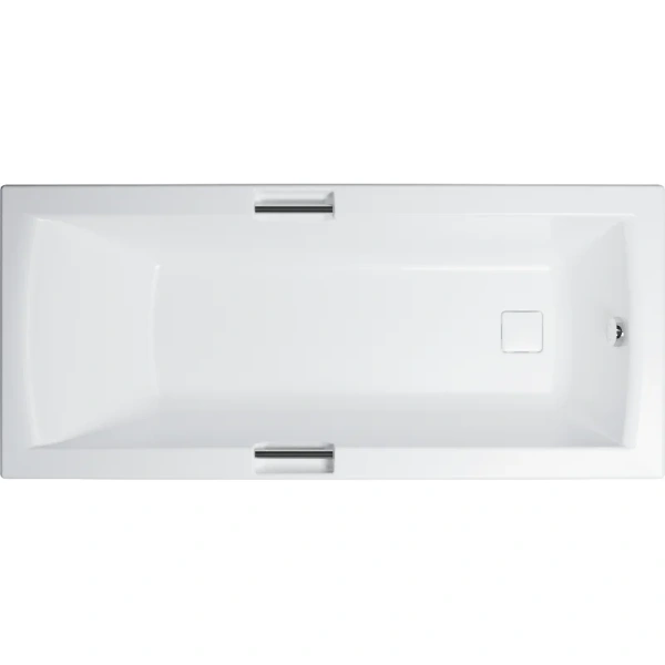 Ванна акриловая Diwo Дмитров 170 x 75 см, с каркасом, с ручками, цвет белый, Щ0000055171/Щ0000055305 - фото 1