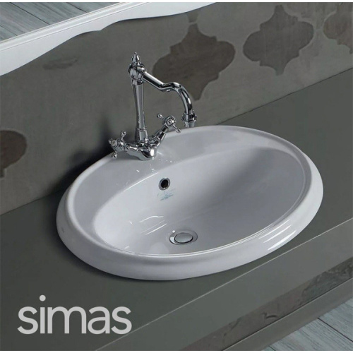 Раковина Simas Arcade 61 см белая, с 1 отверстием под смеситель - фото 3