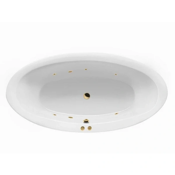 Ванна гидромассажная Excellent Lumina Soft 190 x 95 см, белый/золото, WAEX.LUM19.SOFT.GL - фото 1