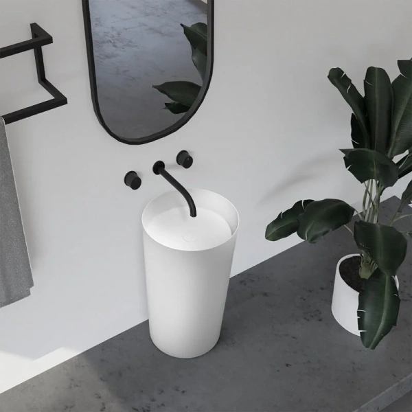 Раковина напольная Abber Stein искусственный камень - фото 3