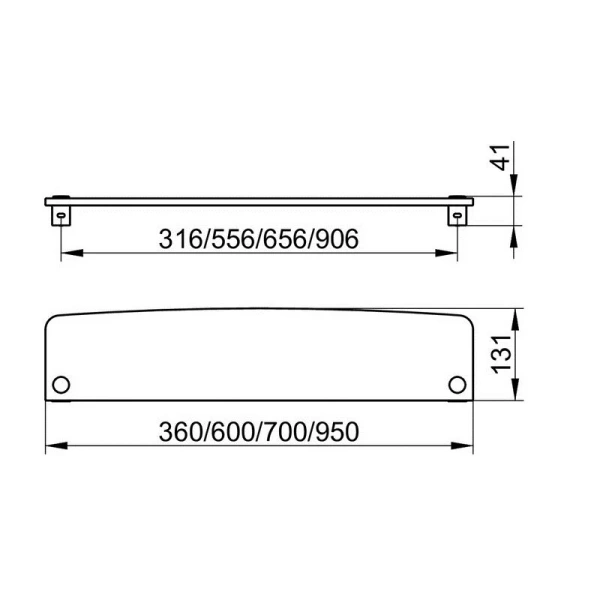 Полка для ванной Keuco Elegance 11610 36 см - фото 4