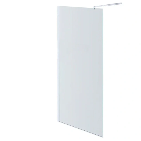 Душевая перегородка Акватек 100 см профиль черный, стекло прозрачное - фото 3