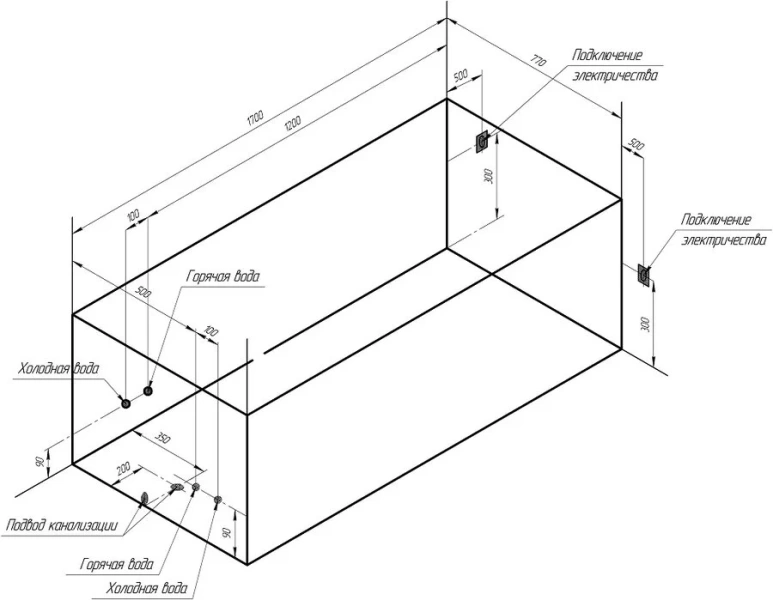 Ванна гидромассажная акриловая Vannesa Massage Роза 169 x 77 см, система актив хром, с гидромассажем - фото 6