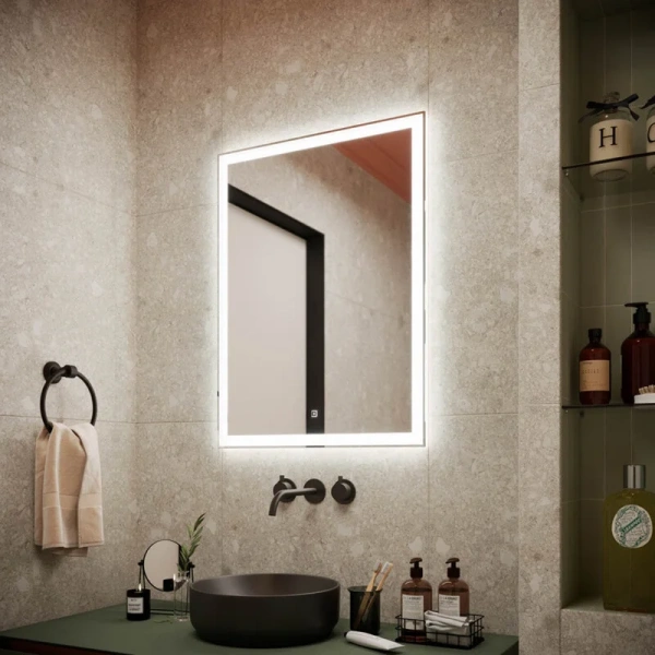 Зеркало с подсветкой Sancos City 60 см прямоугольное - фото 4
