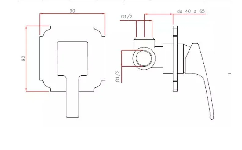 Смеситель для душа Cezares Legend золото 24 карат, для душа - фото 2