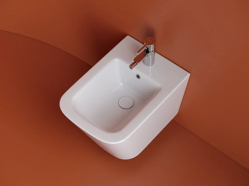 Биде подвесное Ceramica Nova Union белое, современные, hi-tech index_1 - фото 8