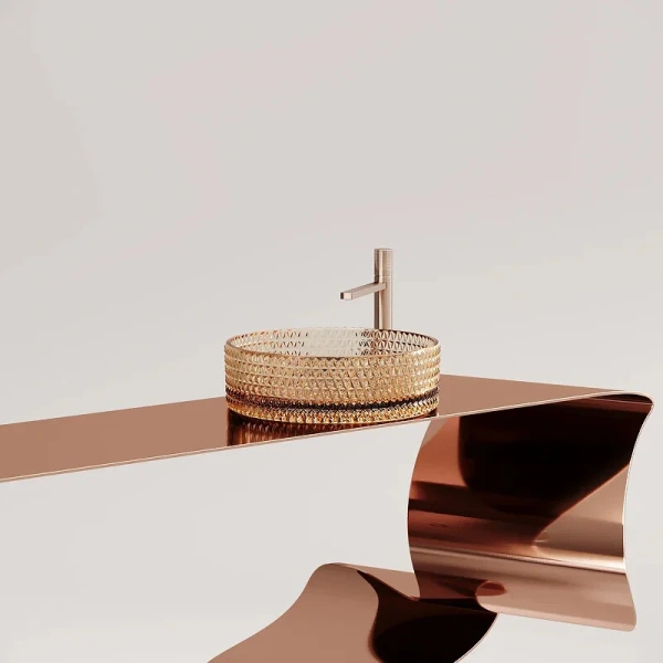 Раковина Ceramica Nova Cristal 36 см бежевая - фото 3